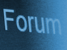 Bildschirmfoto des Forum-Schriftzugs