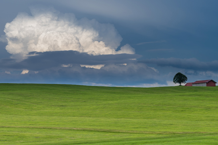 Wolke über Landschaft