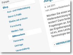 Katgorien-Liste des Blogs